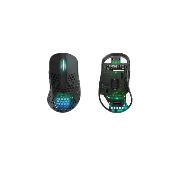 Мышь WL/USB-A RGB M4 чёрная Xtrfy (M4W-RGB-BLACK) - Фото 1