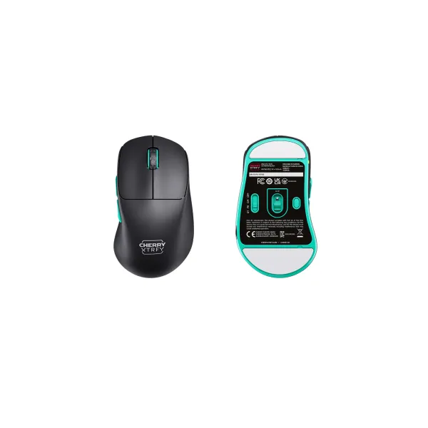 Мышь WL/USB-A RGB Cherry M64 чёрная Xtrfy (CX-M64W-BLACK) - Фото 1