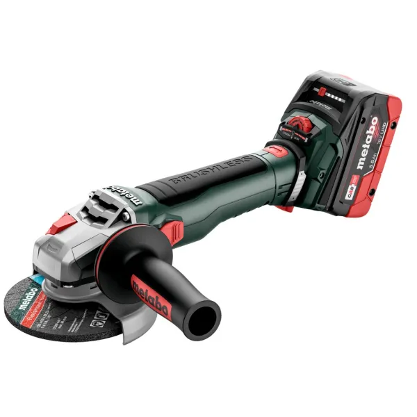 Шлифмашина угловая аккумуляторная WVB 18 LT BL 11-125 Quick, 125мм, 18В 2х5.5Ач, 2800-10000об/мин, М14, 1.8кг Metabo (613057660)