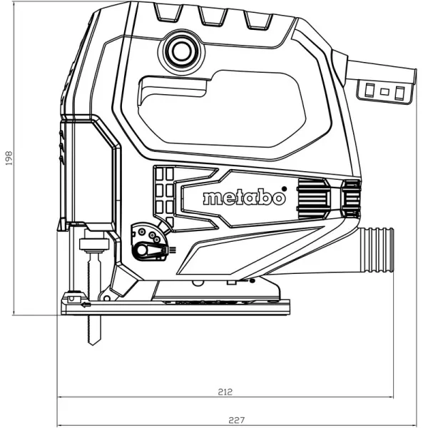 Лобзик STEB 65 QUICK, 450Вт, 600-3000об/мин, ход 18мм, кофр, 1.9кг Metabo (01030500) - Фото 1