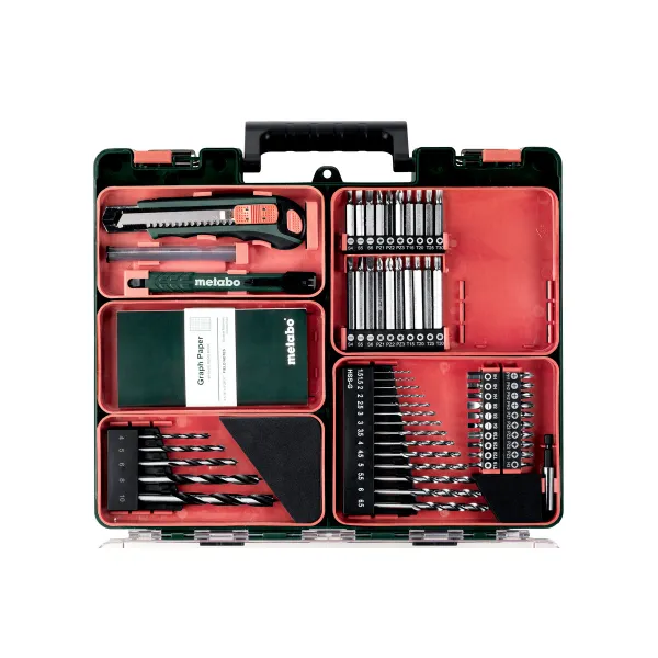 Шуруповерт-дрель аккумуляторный PowerMaxx SB 12 Set, 12В 2x2Ач, 17/40Нм, 0-360/0-1400об/мин, 1.1кг Metabo (601036870) - Фото 4