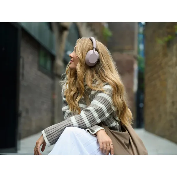 Наушники беспроводные BT 5.2 Over-ear ANC Hi-Res AAC LDAC Mic розовый Sony (WH1000XM5P.CE7) - Фото 4