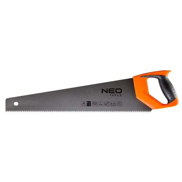 Ножівка по дереву 500мм, 7TPI, PTFE Neo Tools (41-021)