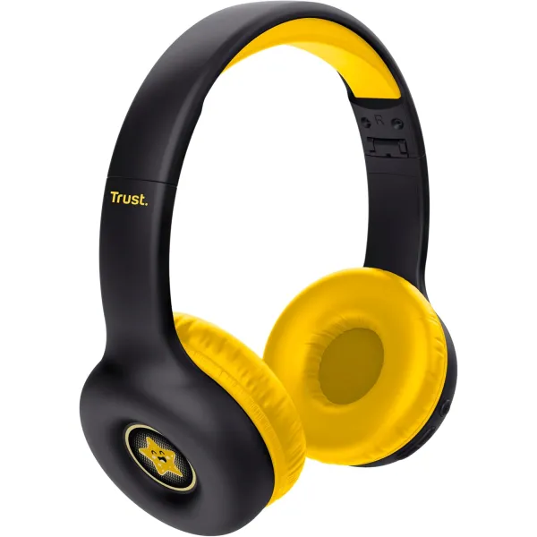 Наушники беспроводные On-ear Nouna Kids Mic чёрные Trust (25405_TRUST) - Фото 10