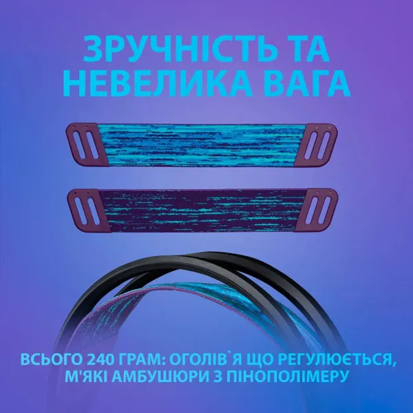 Гарнітура дротова ігрова G335, чорна Logitech (981-000978) - Фото 7