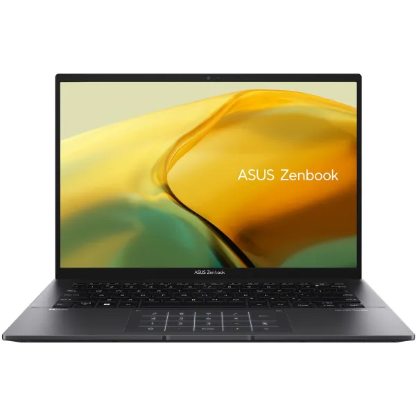 Ноутбук Zenbook 14 UM3402YA-KP752 14" WQXGA IPS, AMD R5-7430U, 16GB, F1TB, UMA, NoOS, Чорний ASUS (90NB0W95-M01C30)