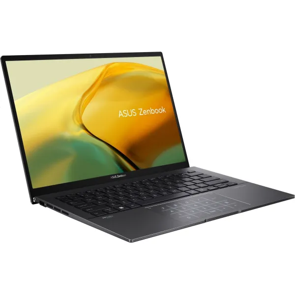 Ноутбук Zenbook 14 UM3402YA-KP752 14" WQXGA IPS, AMD R5-7430U, 16GB, F1TB, UMA, NoOS, Чорний ASUS (90NB0W95-M01C30) - Фото 1