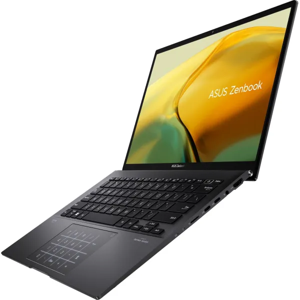 Ноутбук Zenbook 14 UM3402YA-KP752 14" WQXGA IPS, AMD R5-7430U, 16GB, F1TB, UMA, NoOS, Чорний ASUS (90NB0W95-M01C30) - Фото 3