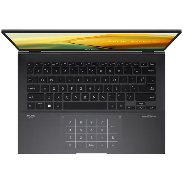 Ноутбук Zenbook 14 UM3402YA-KP752 14" WQXGA IPS, AMD R5-7430U, 16GB, F1TB, UMA, NoOS, Чорний ASUS (90NB0W95-M01C30) - Фото 5