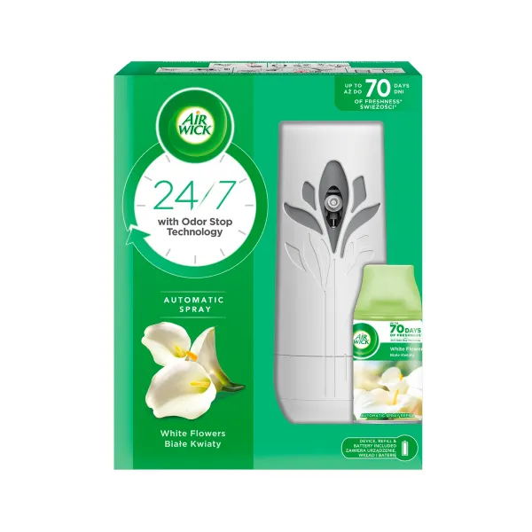 Освежитель воздуха  автоматический стартовый набор, Райские цветы, AIRWICK (b.73133)