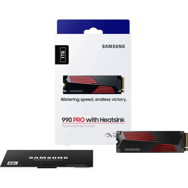 Накопитель SSD M.2 1TB PCIe 4.0 990PRO + радиатор Samsung (MZ-V9P1T0GW) - Фото 6