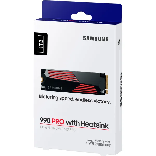 Накопитель SSD M.2 1TB PCIe 4.0 990PRO + радиатор Samsung (MZ-V9P1T0GW) - Фото 9