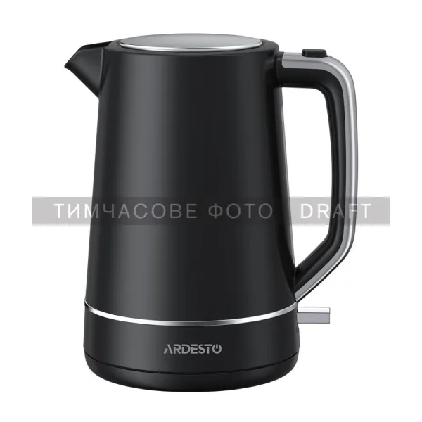 Электрочайник 1.7л, Otter, пластик, черный матовый Ardesto (EKL-450B)