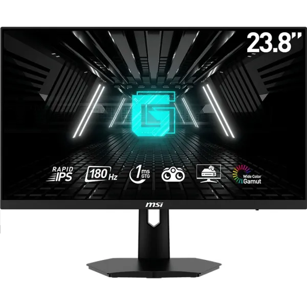 Монітор 23.8" G244F-E2 2xHDMI, DP, Audio, IPS, 180Hz, 1ms, sRGB 112%, AdaptiveSync MSI (9S6-3BB4CH-035)