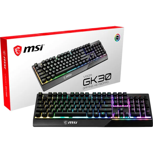 Клавиатура проводная механическая Vigor GK30 UA, чёрная MSI (S11-04UA211-CLA) - Фото 4