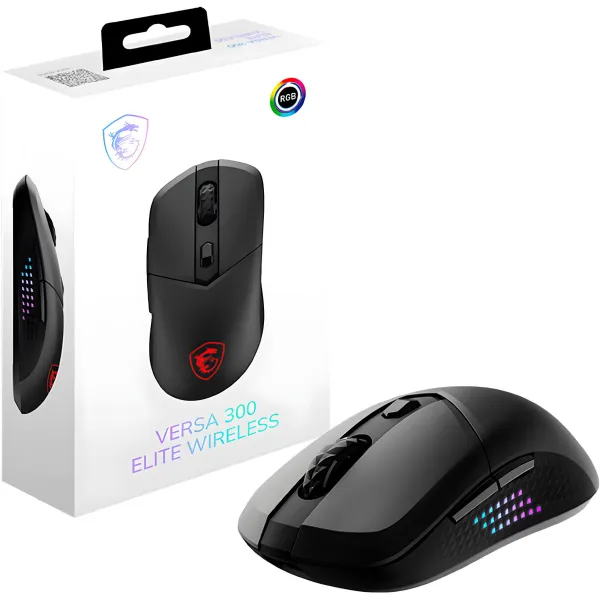 Миша беспроводная RGB Versa 300 Elite W чёрная MSI (S12-4301290-CLA) - Фото 7