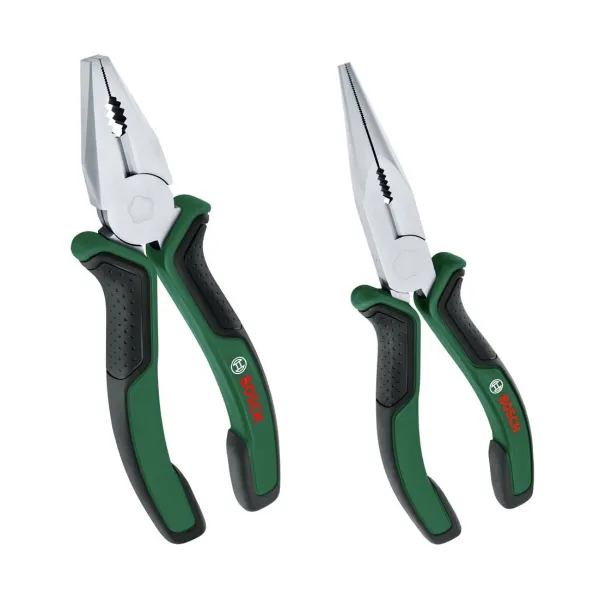 Плоскогубцы набор 2 шт, комбинированные, удлиненные Bosch (1.600.A02.75H)