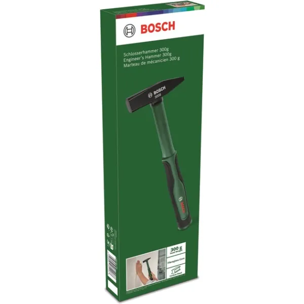 Молоток слесарный 300г 30см рукоять кловолокно Bosch (1.600.A03.2UW) - Фото 3