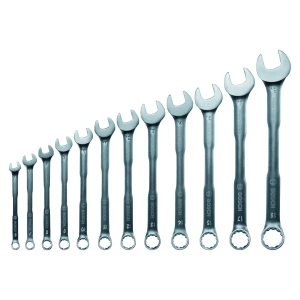 Ключи гаечные набор 12шт, комбинированные, 6-19мм, CrV Bosch (1.600.A02.Z9D) - Фото 3
