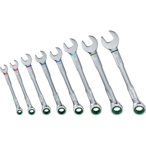 Ключи комбинированные набор 8шт, 6-19мм Bosch (1.600.A02.7PS) - Фото 3
