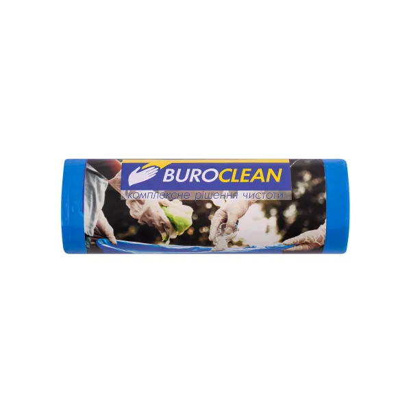 Пакети для сміття 120 л, сміття, 10 шт, сині EuroStandart BuroClean (10200043) - Фото 11