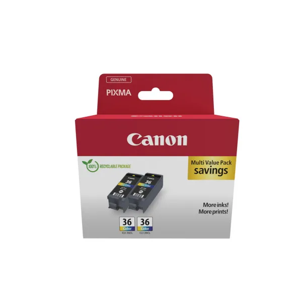 Картридж CLI-36 кольоровий подвійна упаковка Canon (1511B025) - Фото 4