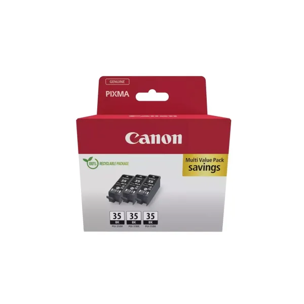 Картридж PGI-35Bk чорний потрійна упаковка Canon (1509B028) - Фото 6