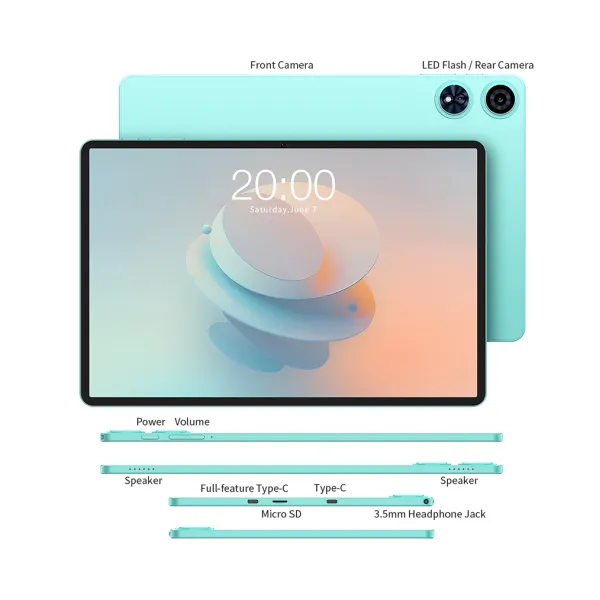 Планшет P50AI 11" 6ГБ, 128ГБ, 7000мА•год, Android, блакитний Teclast (6940709687147) - Фото 12