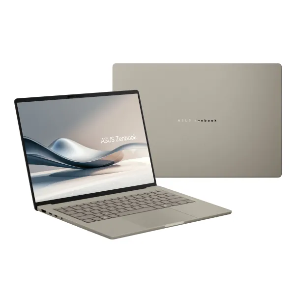 Ноутбук Zenbook A14 UX3407RA-QD906W 14" WUXGA OLED, Snapdragon X Elite X1E 78 100, 32GB, F1TB, UMA, Win11, Бежевый ASUS (90NB16G1-M000R0) - Фото 1
