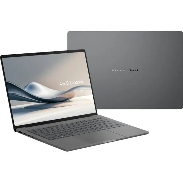 Ноутбук Zenbook A14 UX3407RA-QD010W 14" WUXGA OLED, Snapdragon X Elite X1E 78 100, 32GB, F1TB, UMA, Win11, Серый ASUS (90NB16G2-M000S0) - Фото 1
