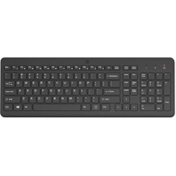 Клавиатура беспроводная мембранная 220, EN/UK, чёрная HP (805T2AA) - Фото 8