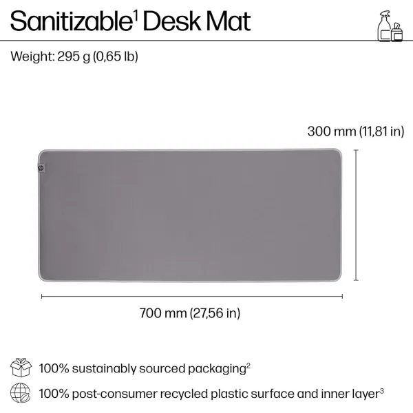 Поверхность игровая 205 Sanitizable, XL, серая HP (8X596AA) - Фото 4