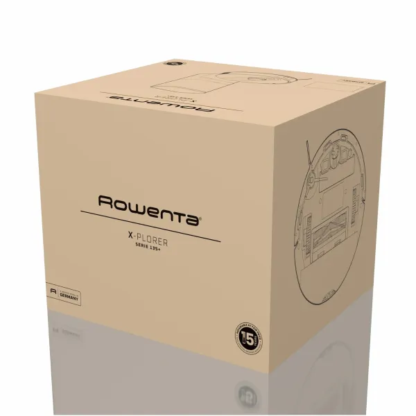 Робот-пылесос X-Plorer Serie 135+ Standart, 5000ПаВт, h=9.5см, влажная уборка, мешок-0.28л, конт пыль -0.29л, черный Rowenta (RR91D5WH) - Фото 9