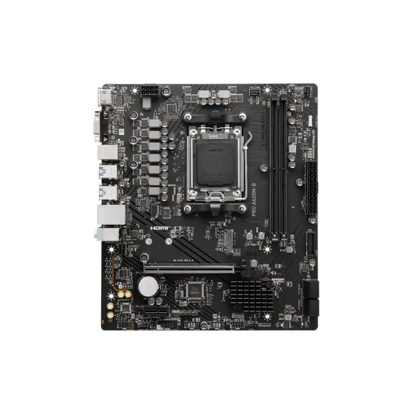 Материнcька плата PRO A620M-B sAM5 A620 2xDDR5 M.2 HDMI D-Sub mATX  MSI (911-7E28-017)