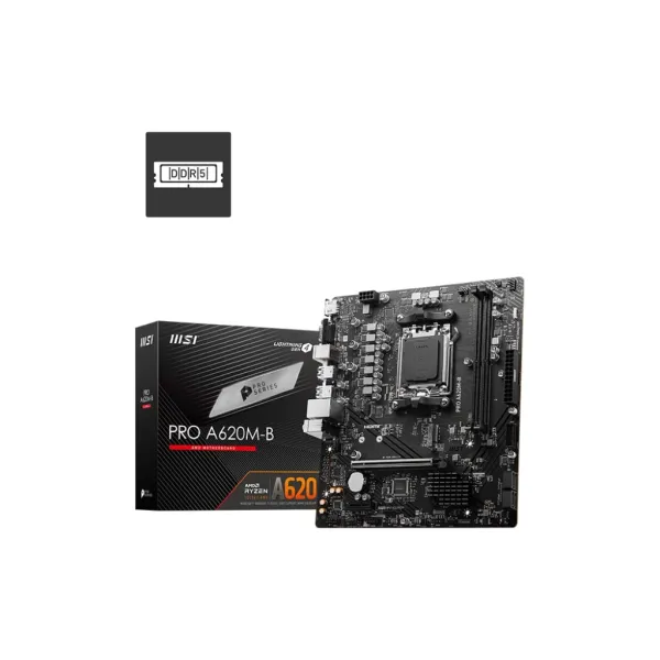 Материнcька плата PRO A620M-B sAM5 A620 2xDDR5 M.2 HDMI D-Sub mATX  MSI (911-7E28-017) - Фото 4
