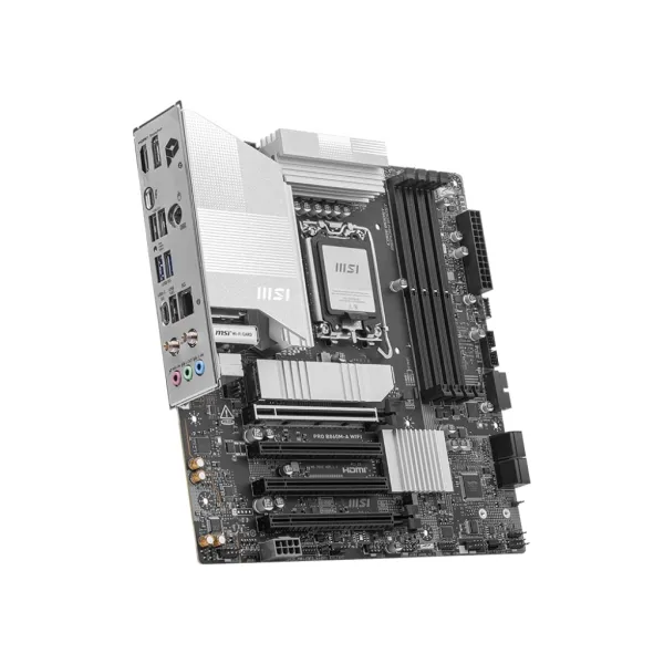Материнcкая плата PRO B860M-A WIFI s1851 B860 4xDDR5 M.2 HDMI DP WiFi BT mATX MSI (911-7E42-002) - Фото 1