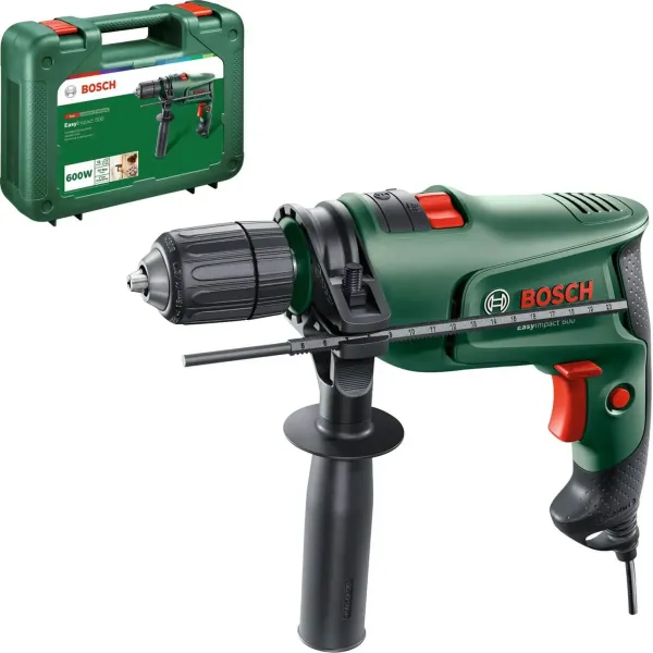 Дрель ударная EasyImpact 600 600Вт ШЗП 1.5-13мм 3000об·мин 1.7кг кейс Bosch (0.603.133.021) - Фото 2