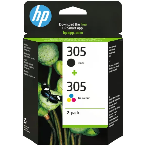 Комплект картриджей №305 черный + цветной HP (6ZD17AE) - Фото 5