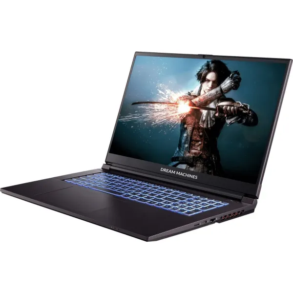 Ноутбук RG2050-17 17.3FHD IPS, Intel i5-12450H, 32GB, F1TB, NVD2050-4, DOS, чорний Dream Machines (RG2050-17UA32) - Фото 2