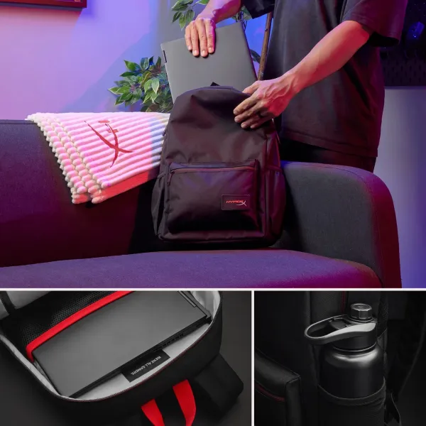 Рюкзак Delta 16" чёрно-красный HyperX (8C524AA) - Фото 10