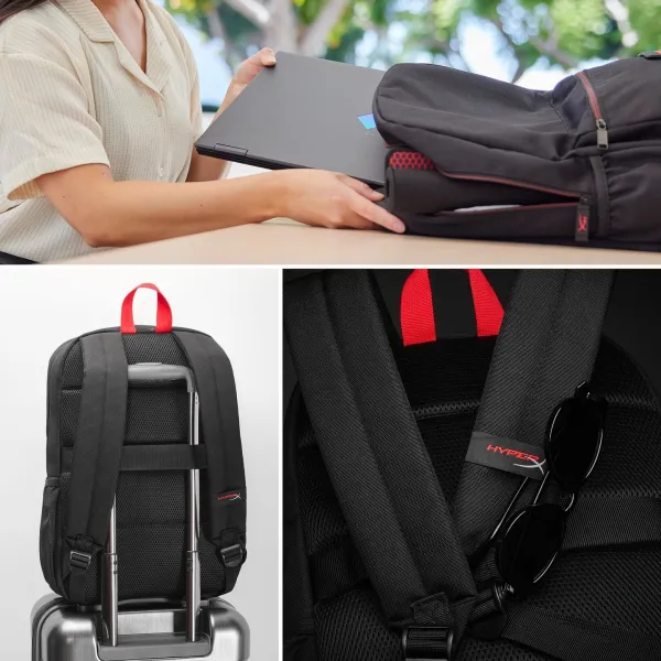 Рюкзак Delta 16" чёрно-красный HyperX (8C524AA) - Фото 11