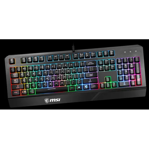 Клавіатура USB-A мембранна Vigor GK20 UA, EN/UKR/RU, ColorLED, чорна MSI (S11-04UA208-CL) - Фото 2