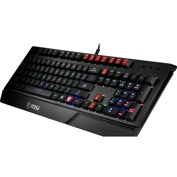 Клавіатура USB-A мембранна Vigor GK20 UA, EN/UKR/RU, ColorLED, чорна MSI (S11-04UA208-CL) - Фото 8