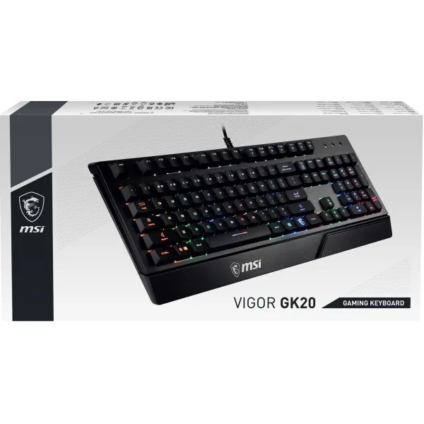 Клавіатура USB-A мембранна Vigor GK20 UA, EN/UKR/RU, ColorLED, чорна MSI (S11-04UA208-CL) - Фото 15