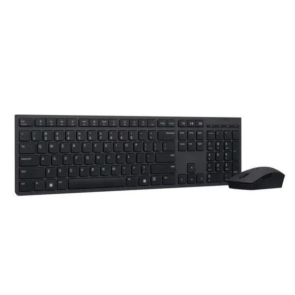 Комплект клавиатура и мышь беспроводной Slim Combo II-Ukraine чёрный Lenovo (4X31K03977) - Фото 1