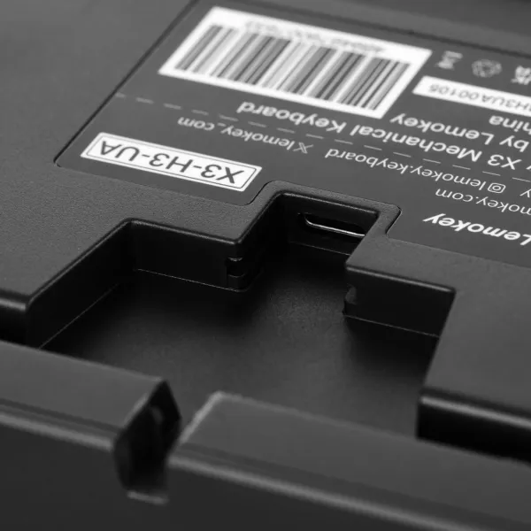 Клавиатура USB-A механическая, RGB X3, Keychron Brown, QMK/VIA, Hot-Swap, EN/UKR, чёрная Lemokey (X3-H3-UA) - Фото 11