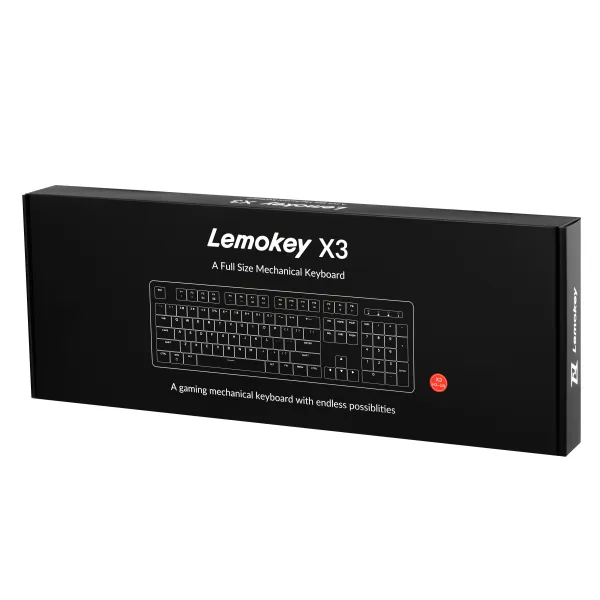 Клавиатура USB-A механическая, RGB X3, Keychron Brown, QMK/VIA, Hot-Swap, EN/UKR, чёрная Lemokey (X3-H3-UA) - Фото 13