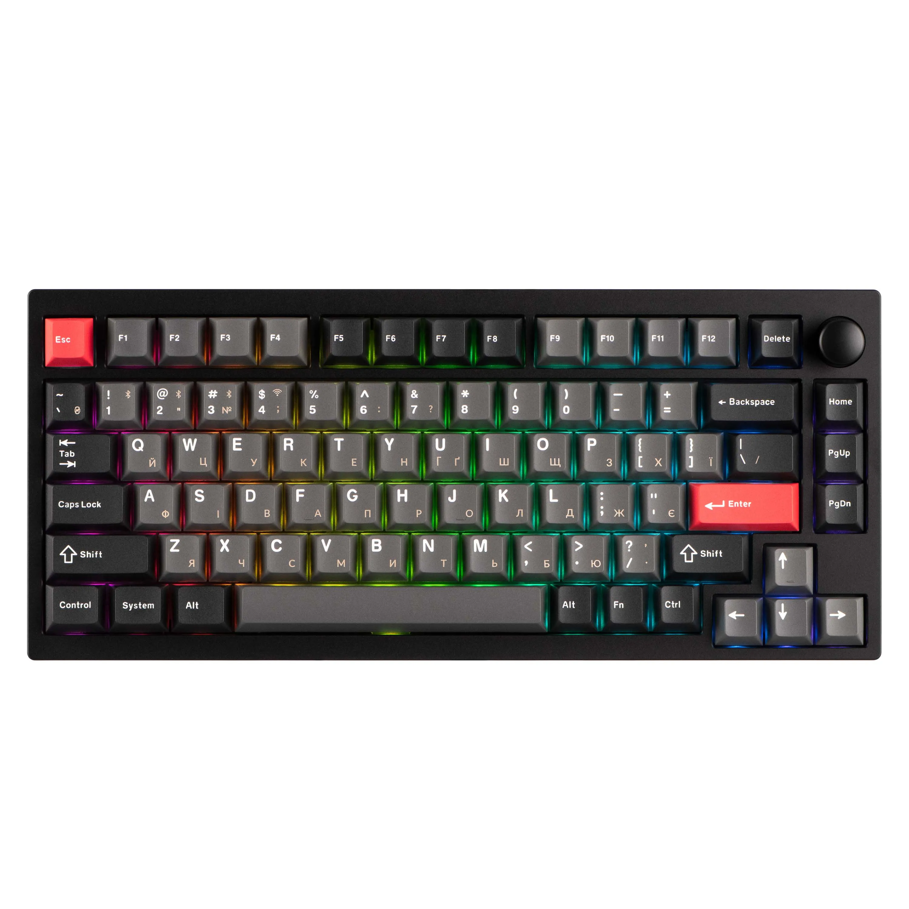 Клавиатура WL/BT/USB-A механическая, RGB P1 Pro, Keychron Super