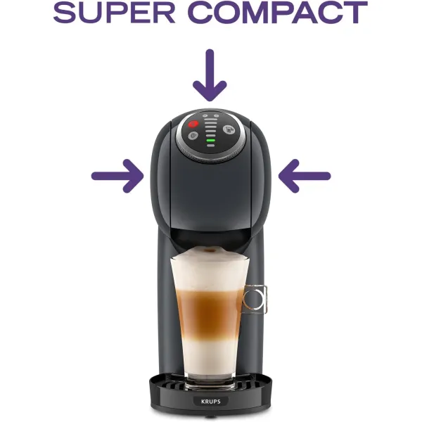 Кавоварка Dolce Gusto Genio S Plus 0.8л, капсули, сенcорне керування, темно-сірий Krups (KP340B10) - Фото 4