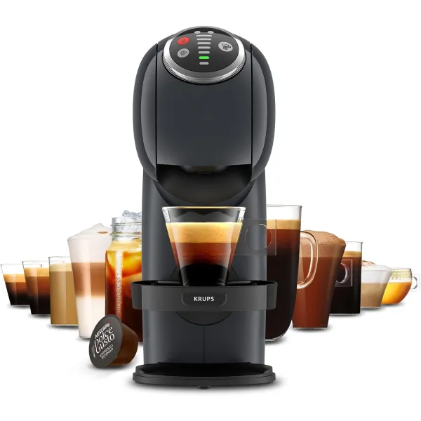 Кавоварка Dolce Gusto Genio S Plus 0.8л, капсули, сенcорне керування, темно-сірий Krups (KP340B10) - Фото 6